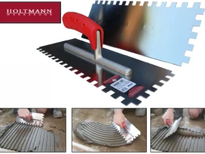 Holtmann Notched Trowel 20mm- Made in Germany